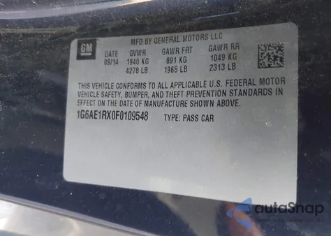 2015 Cadillac Ats Premium z USA, uszkodzony, nr VIN 1G6AE1RX0F0109548